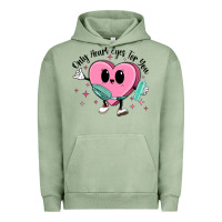 Pigment Oil Green only heart eyes for you Urban Hoodie - MaliasSmallBusiness
