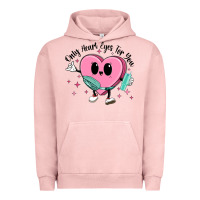 Pigment Salmon only heart eyes for you Urban Hoodie - MaliasSmallBusiness