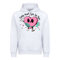 White only heart eyes for you Urban Hoodie - MaliasSmallBusiness
