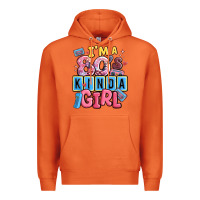 Carrot i'm a 80's kinda girl Premium Hoodie - MaliasSmallBusiness