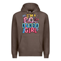 Coffee i'm a 80's kinda girl Premium Hoodie - MaliasSmallBusiness