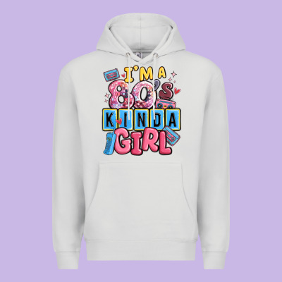 I'm A 80's Kinda Girl Premium Hoodie Designed By Maliassmallbusiness