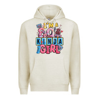 Oatmeal Heather i'm a 80's kinda girl Premium Hoodie - MaliasSmallBusiness