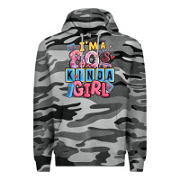 Slate Camo i'm a 80's kinda girl Premium Hoodie - MaliasSmallBusiness