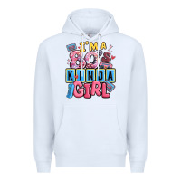 White i'm a 80's kinda girl Premium Hoodie - MaliasSmallBusiness