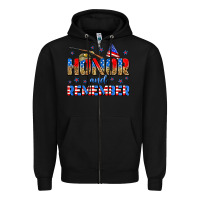 Black honor and remember Zipper Hoodie - Zillion Design Studio