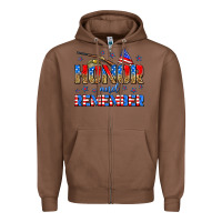 Chestnut honor and remember Zipper Hoodie - Zillion Design Studio