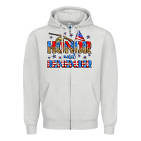 Dove Grey honor and remember Zipper Hoodie - Zillion Design Studio