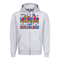 Heather Grey honor and remember Zipper Hoodie - Zillion Design Studio