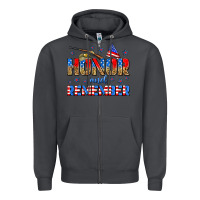 Smoke honor and remember Zipper Hoodie - Zillion Design Studio