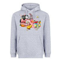 Heather Grey easter excavator Heavyweight Hoodie - AdoDesignShop