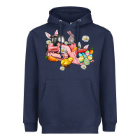 Navy easter excavator Heavyweight Hoodie - AdoDesignShop