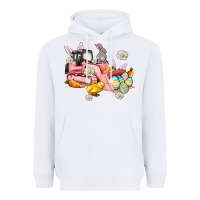 White easter excavator Heavyweight Hoodie - AdoDesignShop