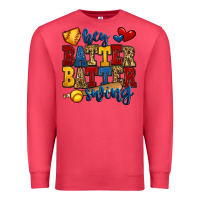 Cardinal hey batter batter swing softball Premium Sweatshirt - Jasminsmagicworld