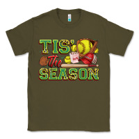 Army Green tis' the season softball Classic Tee - Zillion Design Studio