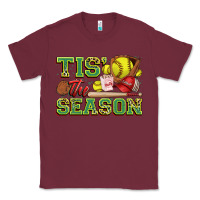 Burgundy tis' the season softball Classic Tee - Zillion Design Studio