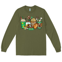 Army Green yorkshire terrier coffee cups Long Sleeve Tee - Zillion Design Studio