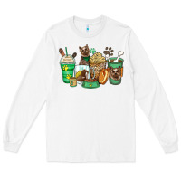 White yorkshire terrier coffee cups Long Sleeve Tee - Zillion Design Studio
