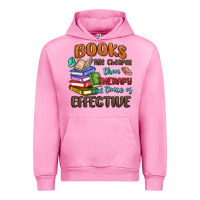Fuchsia Pink books are cheaper than therapy Urban Hoodie - MaliasSmallBusiness