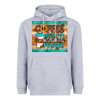 Heather Grey coffee gives me teacher powers Heavyweight Hoodie - JahusDesignShop