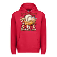 I'm Just Here For The Snack Baseball Sister Premium Hoodie | Teevron