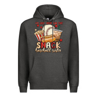 Charcoal Heather i'm just here for the snack baseball sister Premium Hoodie - MaliasSmallBusiness