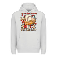 Dove Grey i'm just here for the snack baseball sister Premium Hoodie - MaliasSmallBusiness