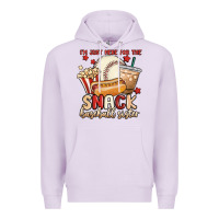 Lilac i'm just here for the snack baseball sister Premium Hoodie - MaliasSmallBusiness