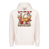 Pale Pink i'm just here for the snack baseball sister Premium Hoodie - MaliasSmallBusiness