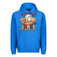 True Royal i'm just here for the snack baseball sister Premium Hoodie - MaliasSmallBusiness