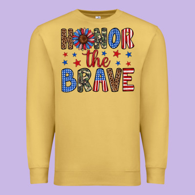 Honor The Brave Premium Sweatshirt Designed By Artiststas