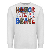 Oatmeal Heather honor the brave Premium Sweatshirt - Artiststas