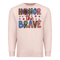 Pale Pink honor the brave Premium Sweatshirt - Artiststas