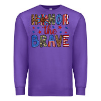 Purple honor the brave Premium Sweatshirt - Artiststas