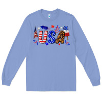 Colony Blue usa 4th of july Long Sleeve Tee - texasbilliewilder