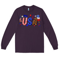 Plum usa 4th of july Long Sleeve Tee - texasbilliewilder