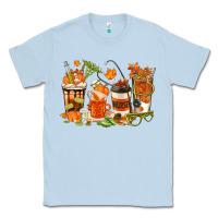 Dusty Blue fall nurse coffee cups Classic Tee - texasbilliewilder