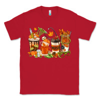 Red fall nurse coffee cups Classic Tee - texasbilliewilder