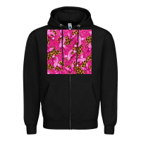 Black Breast Cancer with Ribbon and Butterfly Zipper Hoodie - texasbilliewilder