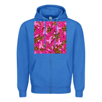 True Royal Breast Cancer with Ribbon and Butterfly Zipper Hoodie - texasbilliewilder