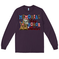Plum memorial day honor and remember Long Sleeve Tee - AdoDesignShop