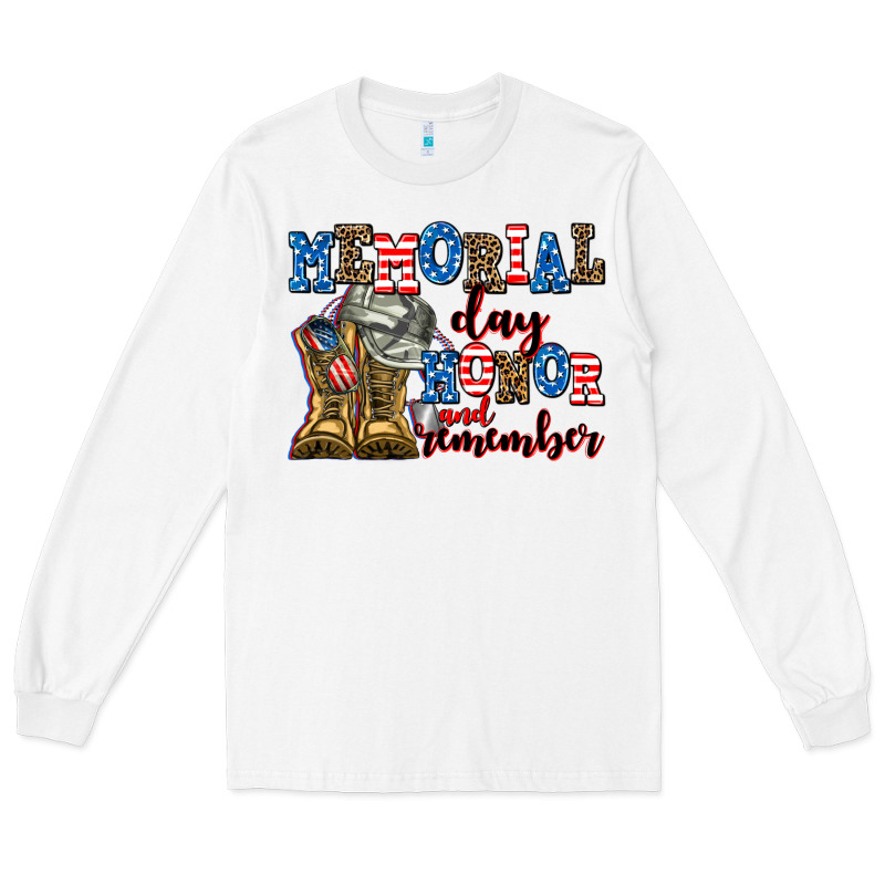Memorial Day Honor And Remember Long Sleeve Tee by AdoDesignShop | Teevron