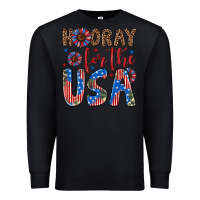 Black hooray for the usa Premium Sweatshirt - Artiststas