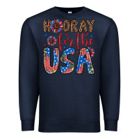 Navy hooray for the usa Premium Sweatshirt - Artiststas