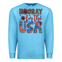 Ocean Blue hooray for the usa Premium Sweatshirt - Artiststas
