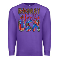 Purple hooray for the usa Premium Sweatshirt - Artiststas