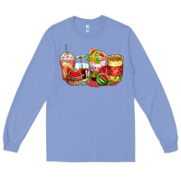 Colony Blue watermelon farm fresh coffee cups Long Sleeve Tee - Zillion Design Studio