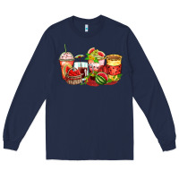 Navy watermelon farm fresh coffee cups Long Sleeve Tee - Zillion Design Studio