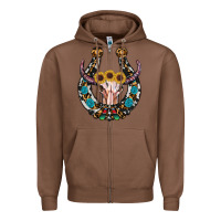 Chestnut western horseshoe skull Zipper Hoodie - RanaPortraitStore