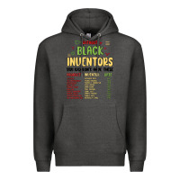 Charcoal Heather black inventors black history Premium Hoodie - MaliasSmallBusiness